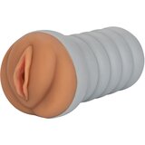 California Exotics Ribbed Gripper Tight Pussy Grip Brown Cene