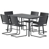 Venture Home Holmsund vrtni blagovaonski set, crni | shoptok.hr