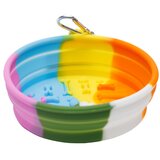 Savacoop Činija za hranu i vodu - gumena savijajuća - 300ml šarena | ePonuda.com