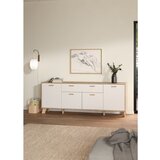 Tvilum Bijela/u prirodnoj boji komoda u dekoru hrasta 196x73x39 cm Ikast – | shoptok.hr