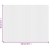  Tepih pravokutni svijetli prirodni 80 x 100 cm od bambusa | Eponuda.ba