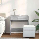 vidaXL Toaletna mizica z ogledalom siva sonoma 73x46,5x120 cm | Shoptok.si