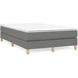 vidaXL Krevet box spring s madracem tamnosivi 120 x 190 cm tkanina Cijene