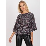 ZULUNA Blouse-CHA-BZ-3203-1.42-black-pink | shoptok.hr