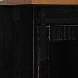 vidaXL Bivak HALDEN z drsnimi vrati črna 80x40x80 cm masivni les | Shoptok.si