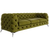 Ropez Zelena žametna sedežna garnitura 243 cm Chelsea – | Shoptok.si