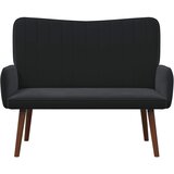 SOFA za dvije osobe Crna 115 x 61 x 87 cm Baršun | Eponuda.ba