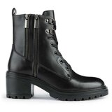 Geox Usnjeni gležnarji Damiana ženski, črna barva | Shoptok.si