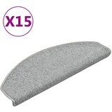  Prostirke za stepenice 15 kom 65x24x4 cm svijetlo sive poluokrugle velike | Eponuda.com