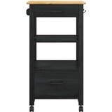  Kuhinjski kolica MONZA Crna 48 x 40 x 88,5 cm | shoptok.hr