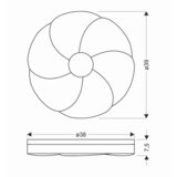 Lesnina XXXL STROPNA LED-SVETILKA Fiorino 2150 lm 4000 K | Shoptok.si