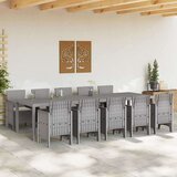  Vrtni set za objed s jastukom 11 pcs Svijetlosiva i Krema | shoptok.hr