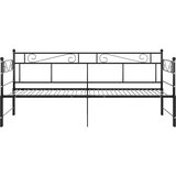  Okvir za krevet na razvlačenje crni metalni 90 x 200 cm | shoptok.hr
