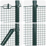  varjena žična ograja s 13 klinčki Zelena 0.6x100 m jeklo | Shoptok.si