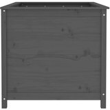 vidaXL Vrtna visoka greda siva 119,5x82,5x78 cm trdna borovina | Shoptok.si