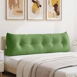  Jastuk za leđa Svijetlo zelena 160 x 24 x 50 cm Baršun | shoptok.hr