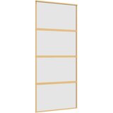  Drsna vrata zlata 90x205 cm mat ESG steklo in aluminij, (20983302) | Shoptok.si