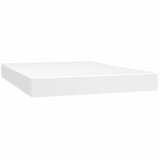  s oprugama i madracem bijeli 140x190 cm od umjetne kože | shoptok.hr