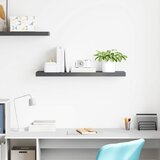  Plutajuća zidna polica visoki sjaj siva 90 x 23,5 x 3,8 cm MDF | shoptok.hr