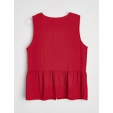 Sinsay Bluza od viskoze s dekorativnim vezicama | shoptok.hr