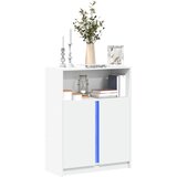 vidaXL Komoda s LED svjetlima bijela 77x34x100 cm konstruirano drvo Cijene