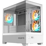 Gigabyte White, M-ATX C201 PANORAMIC, Dual USB 3.0 ports on front I/O, Supports radiators up to 360mm, Detach - GB-C201PI Cene