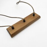 Luster na sajli AIDA 3xE27/15W/230V prečnik 25 cm hrast/krem | Eponuda.com