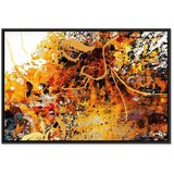  Slika - Kiss Explosion (1 Part) Wide 120x80 U crnom drvenom okviru | shoptok.hr