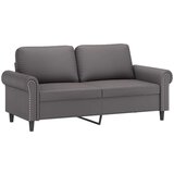  Dvosjed s ukrasnim jastucima sivi 140 cm od umjetne kože | shoptok.hr
