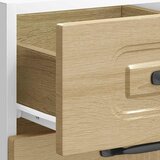  Kuhinjski podni ormarić "Kalmar" visoki sjaj bijele boje inženjerskog drva | shoptok.hr