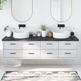  Kopalniški pult temno siv 200x50x6 cm obdelan trden les | Shoptok.si