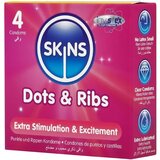 Skins rebrasti i točkasti kondomi (4 kom) Cijene