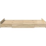  Krevet s ladicama Sonoma hrast 120 x 200 cm Konstruirano drvo | shoptok.hr