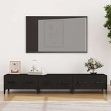 TV ormarić crni 150 x 34 5 x 30 cm od konstruiranog drva | shoptok.hr