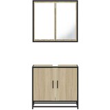  2-dijelni set kupaonskog namještaja boja hrasta sonome drveni | shoptok.hr
