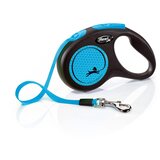Flexi Povodac za pse New Neon Tape S, 5m, Do 15 kg, Plavi Cene