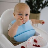 BabyOno Silikonski podbradak 6 m+, plava | Eponuda.ba