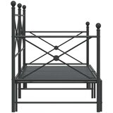  Krevet na rasklapanje bez madraca crni 90x190 cm čelik | shoptok.hr