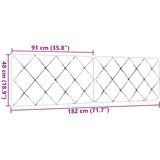  Jastuk za uzglavlje tamnosmeđi 180 cm od tkanine | shoptok.hr