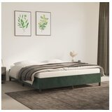  Posteljni okvir temno zelen 180x200 cm žamet | Shoptok.si