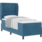 vidaXL Box spring krevet Tamno plava 80 x 200 cm Baršun Cijene
