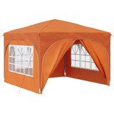 vidaXL Zložljivi šotor za zabave 290 x 290 x 245 cm Oranžna, (5000218880) | Shoptok.si