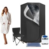 SupplySwap Prenosna para savna, 1350W, 3L rezervoar za vodo, časovni razpon 5-60 minut, 9 nastavljivih nivojev ogrevanja, prostorna pentagonalna šotor, (5000219866) | Shoptok.si
