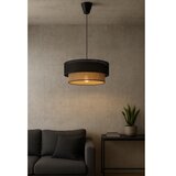  Luster na kablu BORHO 1xE27/60W/230V prečnika 40 cm crna/juta | Eponuda.com