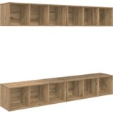 vidaXL TV Kabinet za Zid 4 pcs hrast artisan 37 x 37 x 107.5 cm | shoptok.hr