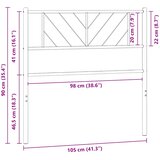  Metalno zamjensko uzglavlje crno 100 cm | shoptok.hr