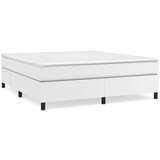  Box spring postelja z vzmetnico bela 180x200 cm umetno usnje, (20724293) | Shoptok.si