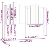  Uzglavlje za krevet 141 x 4 x 110 cm od masivne borovine | shoptok.hr
