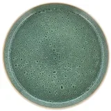 Bijeli/zeleni desertni tanjur od kamenine ø 21 cm White/Green –