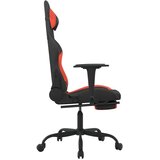  Masažni gaming stol z oporo za noge črno in rdeče blago, (21152246) | Shoptok.si